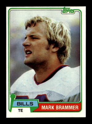 1981 Topps #283 Mark Brammer Buffalo Bills  NM Football Card *H580
