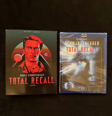 Total Recall Blu-ray Brand New Sealed w/ Limited Edition Slipcover 1990 - Arnold
