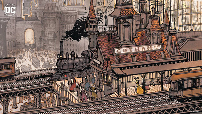 DC comics gotham city playmat gaming mat