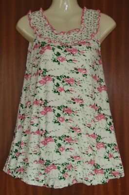 Cremefarbenes Ballonkleid mit Blumen von Electro honigrosa grün gefüttert Small D10