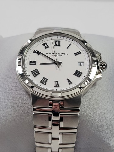 Raymond Weil Parsifal Quartz White Dial Stainless Men's Watch 5580-ST-00300 - Picture 5 of 14