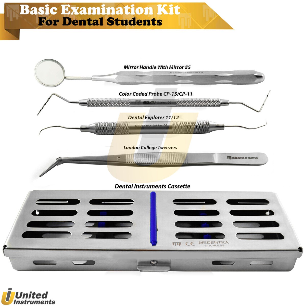 Kit Dentista Set Di Strumenti Dentali Base Tedesco, 3 Pezzi: Specchio, Pinza Ed Esploratore - FABCO, Per Laboratorio Materiale Da Laboratorio Tedesco - Foto 12