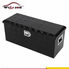 33"X12"X14" Aluminum Tool Box PickUp Truck Bed Trailer Toolbox Waterproof Black