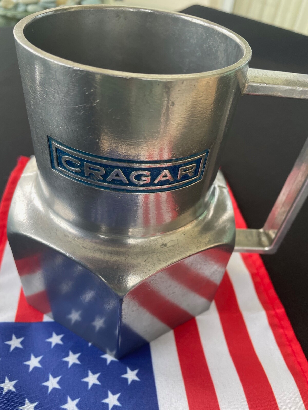 CRAGAR '" CHUG A LUG MUG " Lug Nut Mug Wheel Center cap NHRA Day 2 NICE