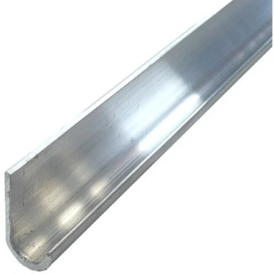 6063-T6/6082-T6 ALUMINIUM J SECTION GUTTER MOULDING sizes from 250mm to 2500mm 3 sizes available