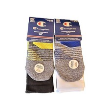 Champion Athleticwear Men's Crew Socks. 2 Sets Of 3. Size 6-12.