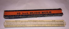 Vtg Lawrence Slide Rule 10 Inch Made in USA Peru Indiana Mathmatic Engineer Tool