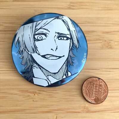 Rare MANGA art blue lock exhibition can badge Michael Kaiser NEW japan anime guy