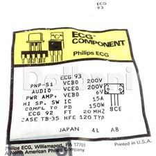 ECG93 Original New Philips Transistor