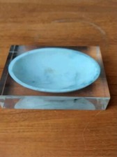 Vintage Mid Century Modern Lucite Block Soap Dish