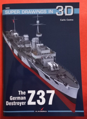 Kagero Super Drawings in 3D 16055 55, The German Destroyer Z37
