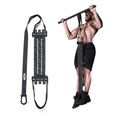 Pull up Assist Band System Adjustable Anti Snap Chin Up Assistance Elastic Re...