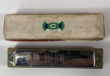Vintage Hero Wooden Frame Harmonica - 48 Holes