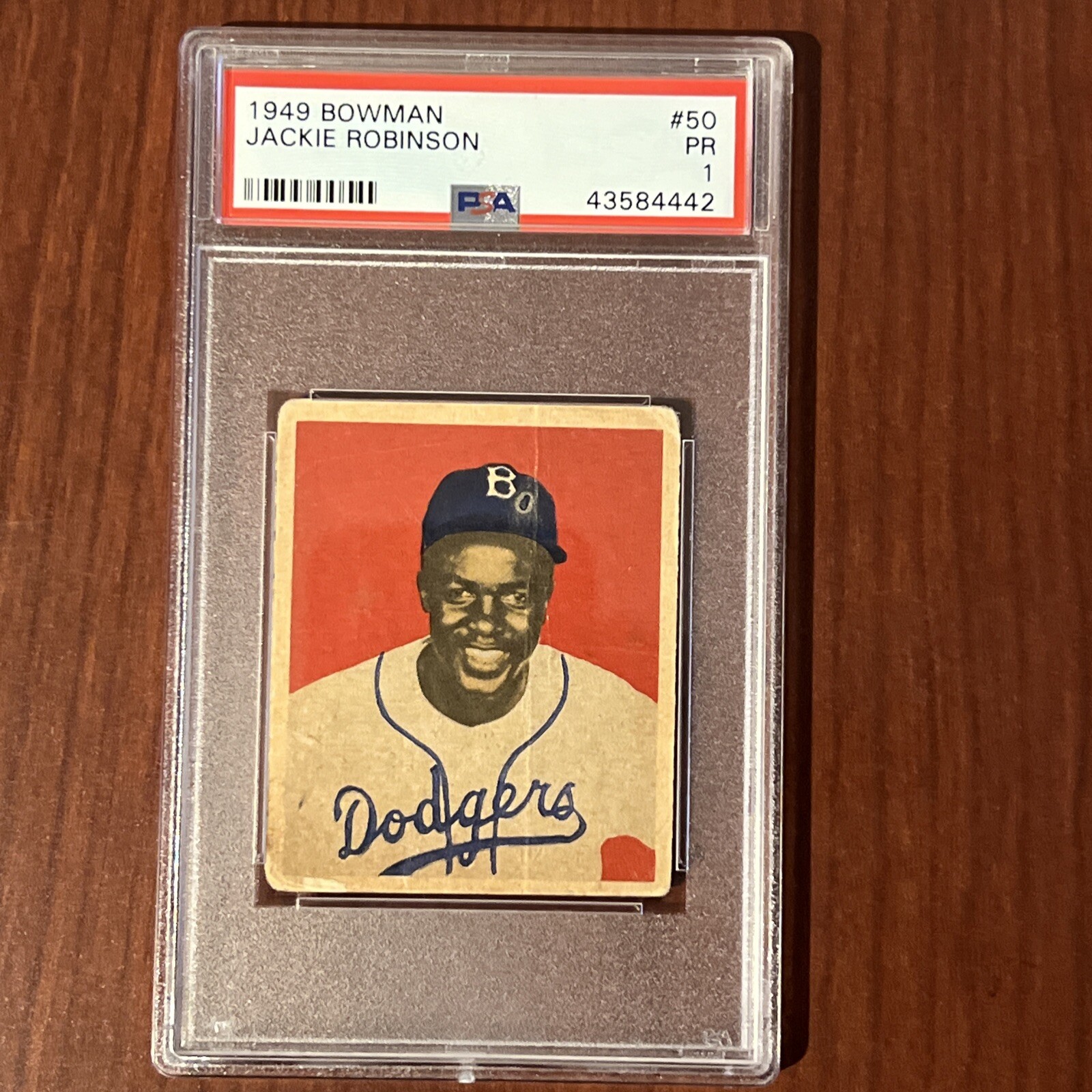 1949 Bowman Baseball 50 Jackie Robinson Card Graded PSA 1 Centered eBay