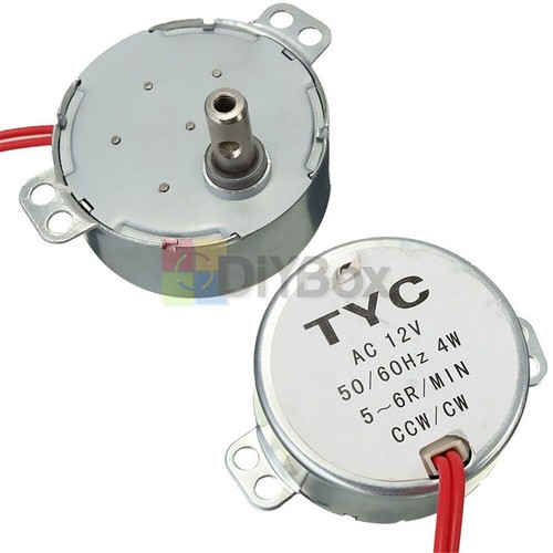 AC 12V/110V/220V 4W 50/60Hz Synchronous Motor 2.5/3/5/6RPM For Microwave TYC-50 - Picture 3 of 30