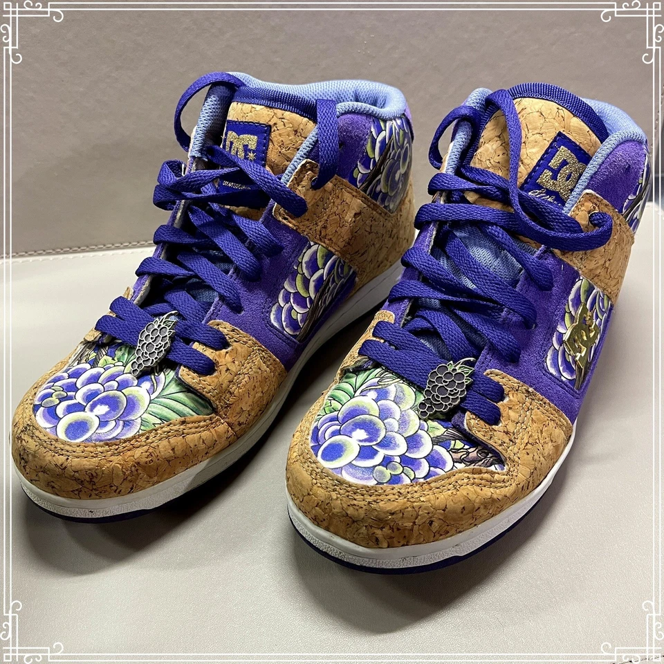 DC Skateboard Shoes Women’s Grape Purple Cork Size 8/EUR39 Manteca Like New - Image 2 of 4