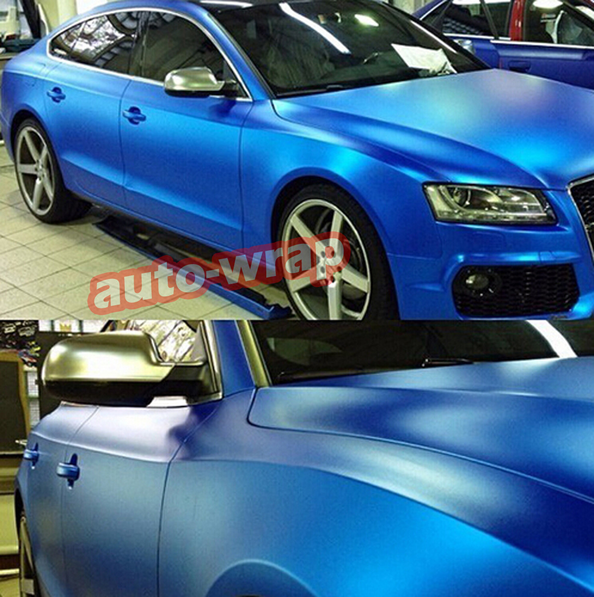 Whole Roll 65FT X 5FT Car Metallic Matte Chrome Satin Vinyl Wrap Sticker AB