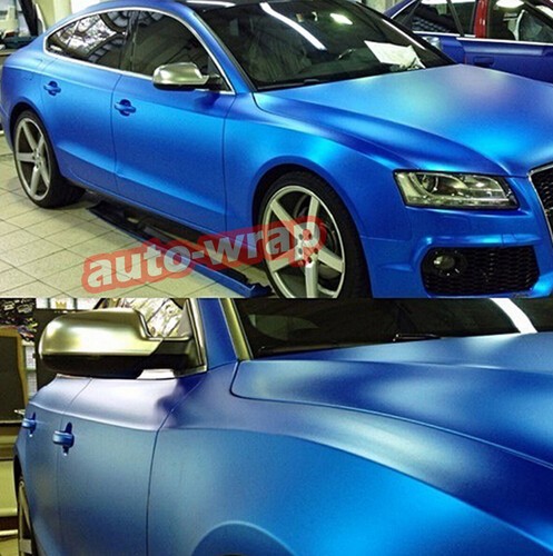 Whole Roll 65FT X 5FT Car Metallic Matte Chrome Satin Vinyl Wrap Sticker AB - Bild 12 von 43