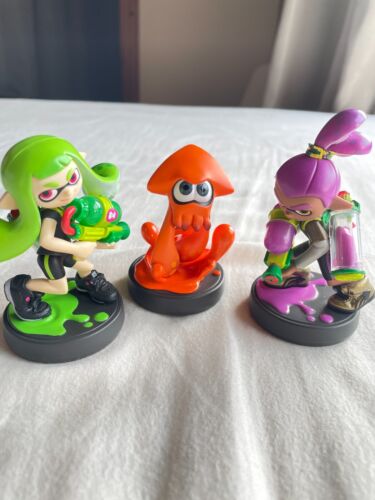 Nintendo Amiibo Color Antiguo Splatoon Inkling Verde Niña Naranja Calamar Púrpura Niño - Imagen 2 de 24