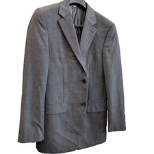 Michael Kors Man's Blazer Two-Button Gray 100 Wool sz. 38R