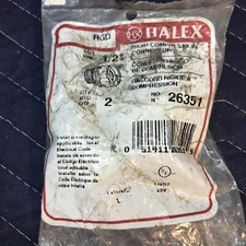 Rigid Compression Connector, Indoor, 1/2-In., 2-Pk. -26351