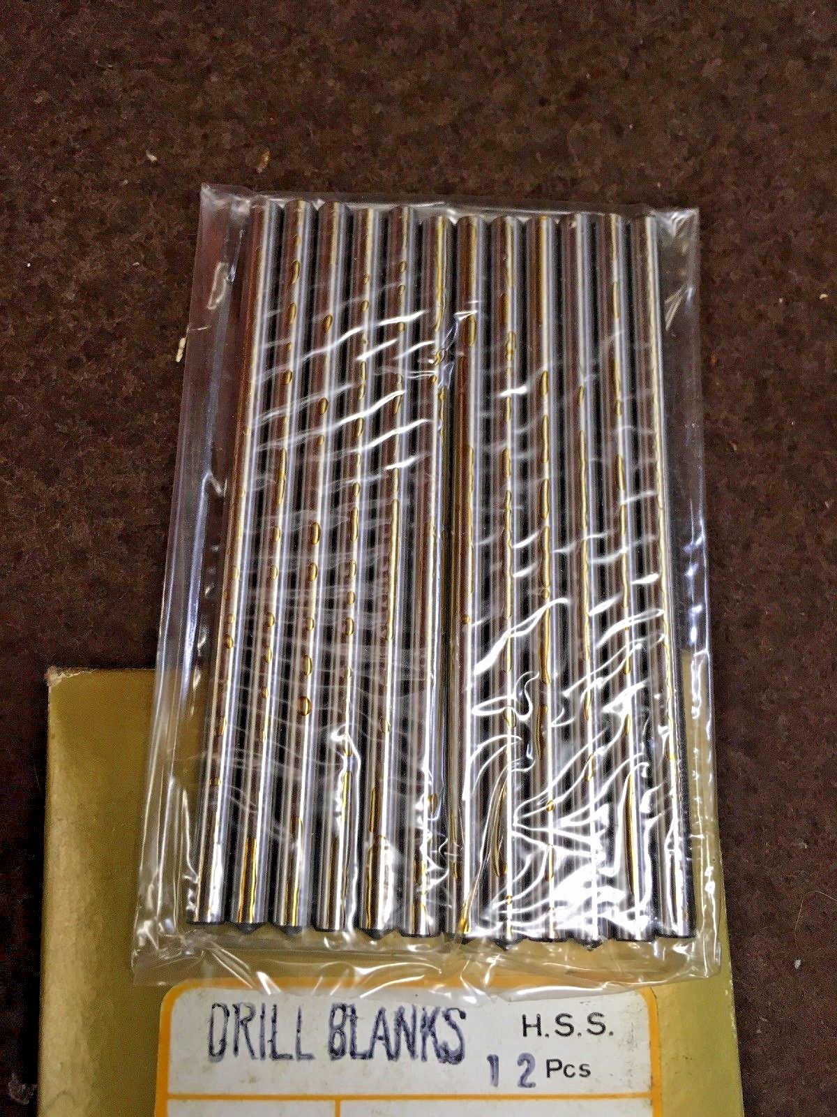 12 USA Jobber Drill Blanks No.18 31/4" HSS Bright 10170018 Rutland