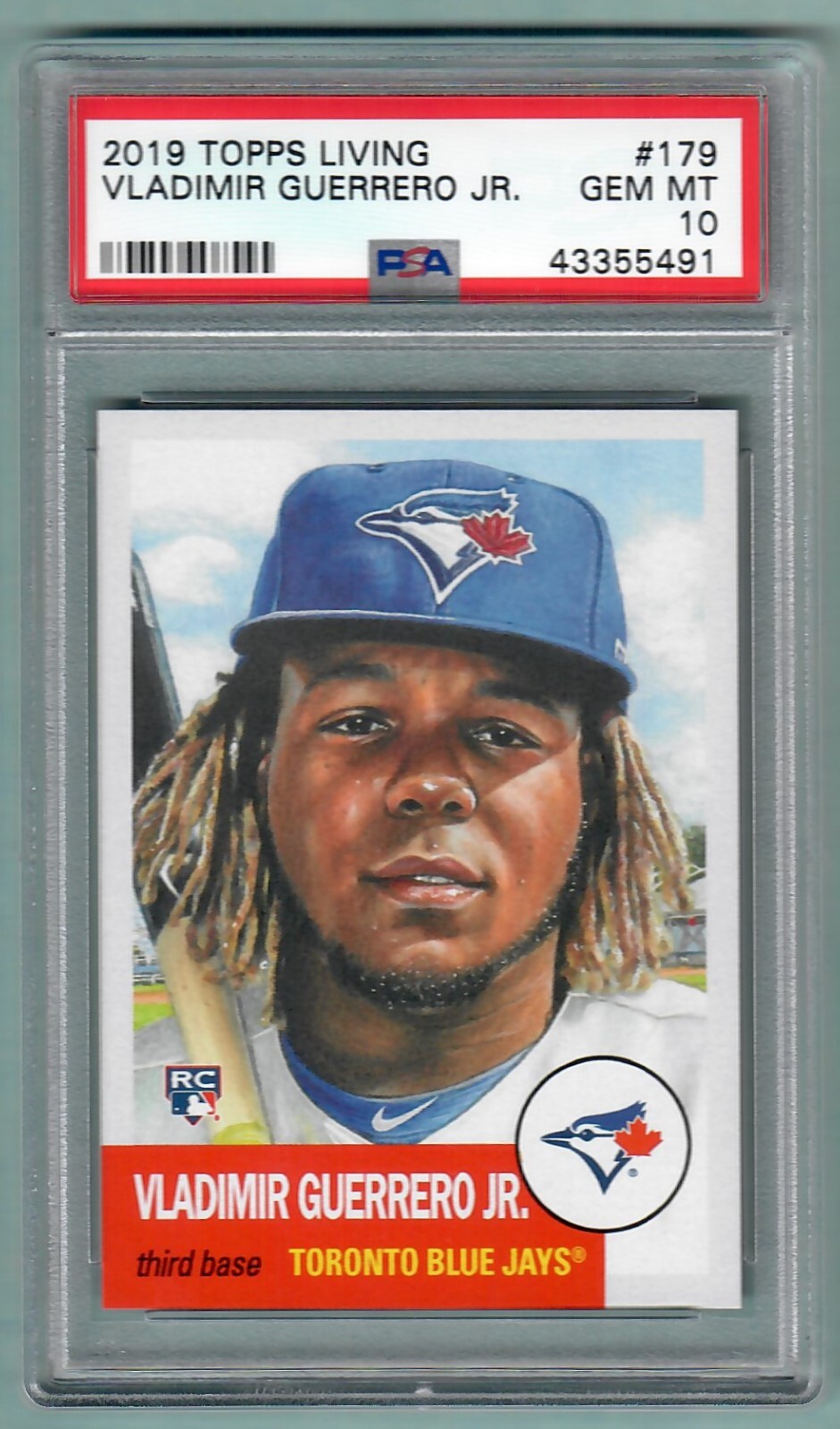 2019 TOPPS LIVING #179 VLADIMIR GUERRERO JR RC BLUE JAYS ALL-STAR ROOKIE PSA 10!