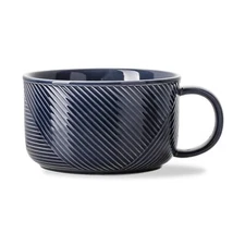 CERAMIC SOUP BOWL WITH HANDLE 38 OZ MICROWAVE SAFE EXTRA LARGE MUG FOR OATMEAL 