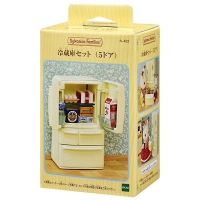 Sylvanian Families furniture refrigerator 5 door Epoch Japan Import Free ship