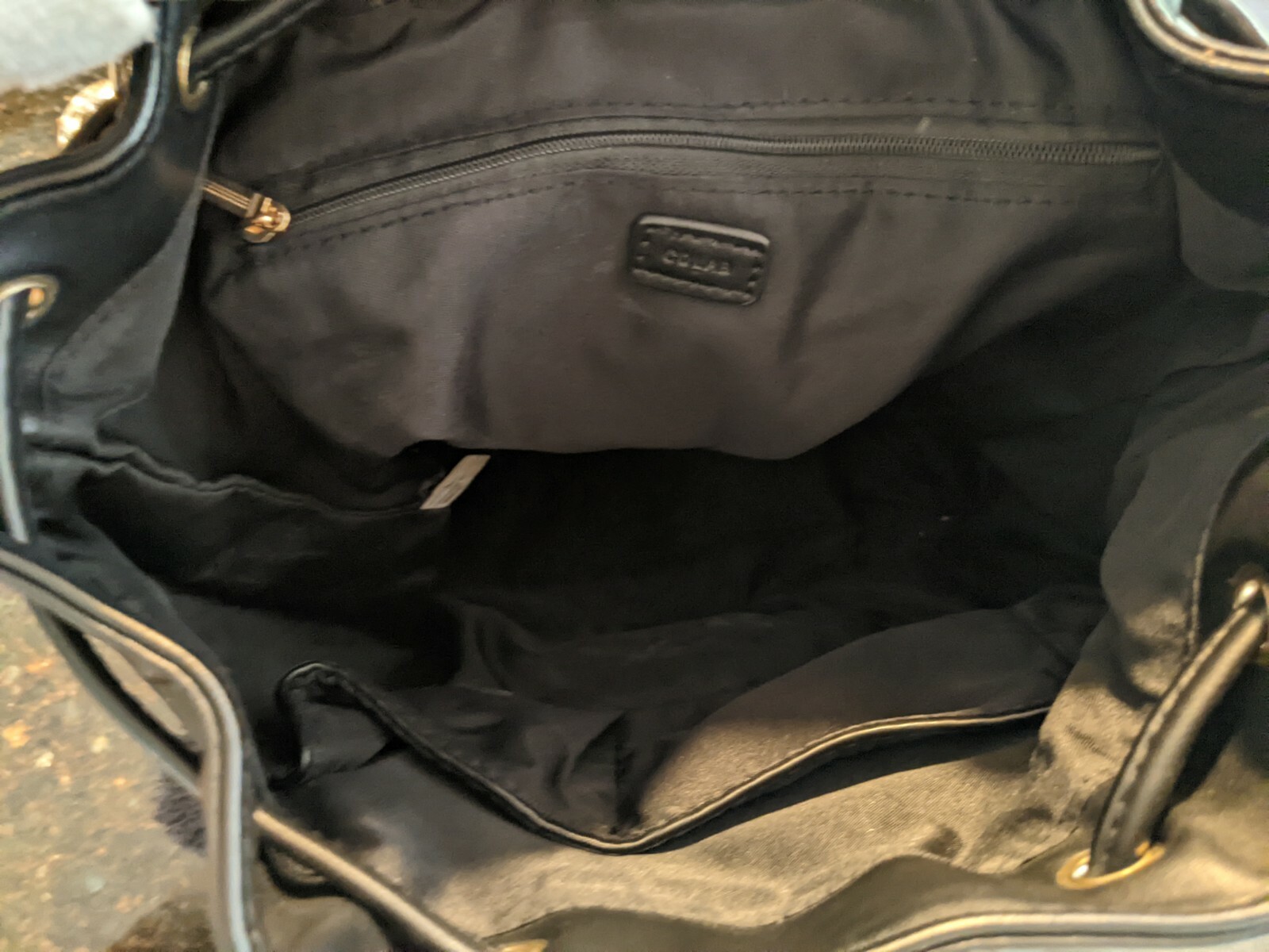 Colab Montreal Vegan Leather Black Backpack Purse Bag… Gem