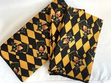 Halloween Grinning BLACK CAT Kitchen Tea Towels + Dish Mat Sultan’s Linens