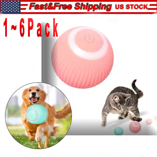 Electric Dog Ball Toys Auto Rolling Smart Dog Toys for Dogs Training  Self-Moving