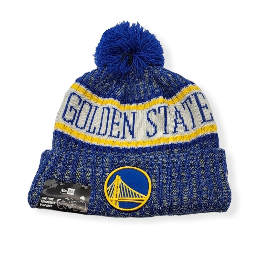 Authentic New Era Golden State Warriors Sideline 2018 Cold Winter Sport Knit Hat
