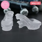Handmade Resin high-heeled shoes crystal shoes For 1/4 BJD Doll F4 Girl body