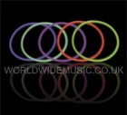 Four (4) 200mm Glow In The Dark Bracelets -  Parties Birthday Xmas Halloween