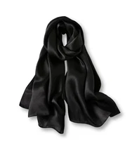 100% Mulberry Silk Long Scarf for Women Large Shawls for Headscarf and Neck-