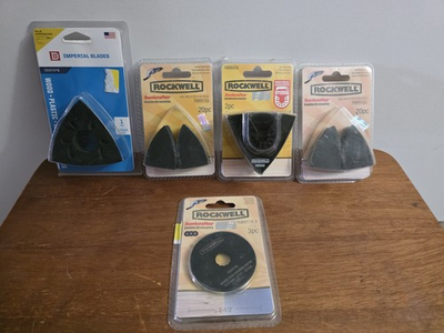 #ad Lot Of Rockwell Sonicrafter Accessories Blades Sanding Tools NIP $42.88