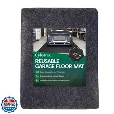 Cybstrax Oil Spill Mat - 96" x 48" Absorbent Oil Garage Floor Mat for Under C