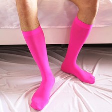 1 Pair Men's Business Suit Socks Ultrathin Mid-Length Tube Summer Breathable