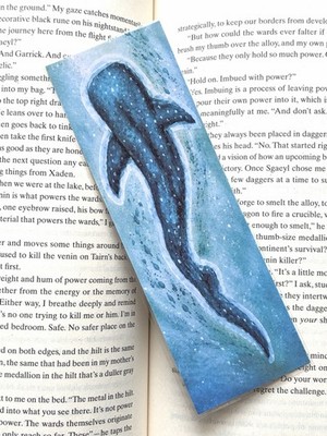 Celestial Whale Shark Bookmark Laminated Art Print by Lisa