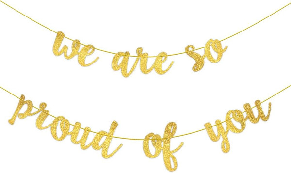 Graduation Banner,We Are So Proud Of You,Herzlichen GlüCkwunsch Girlande,Party D-image