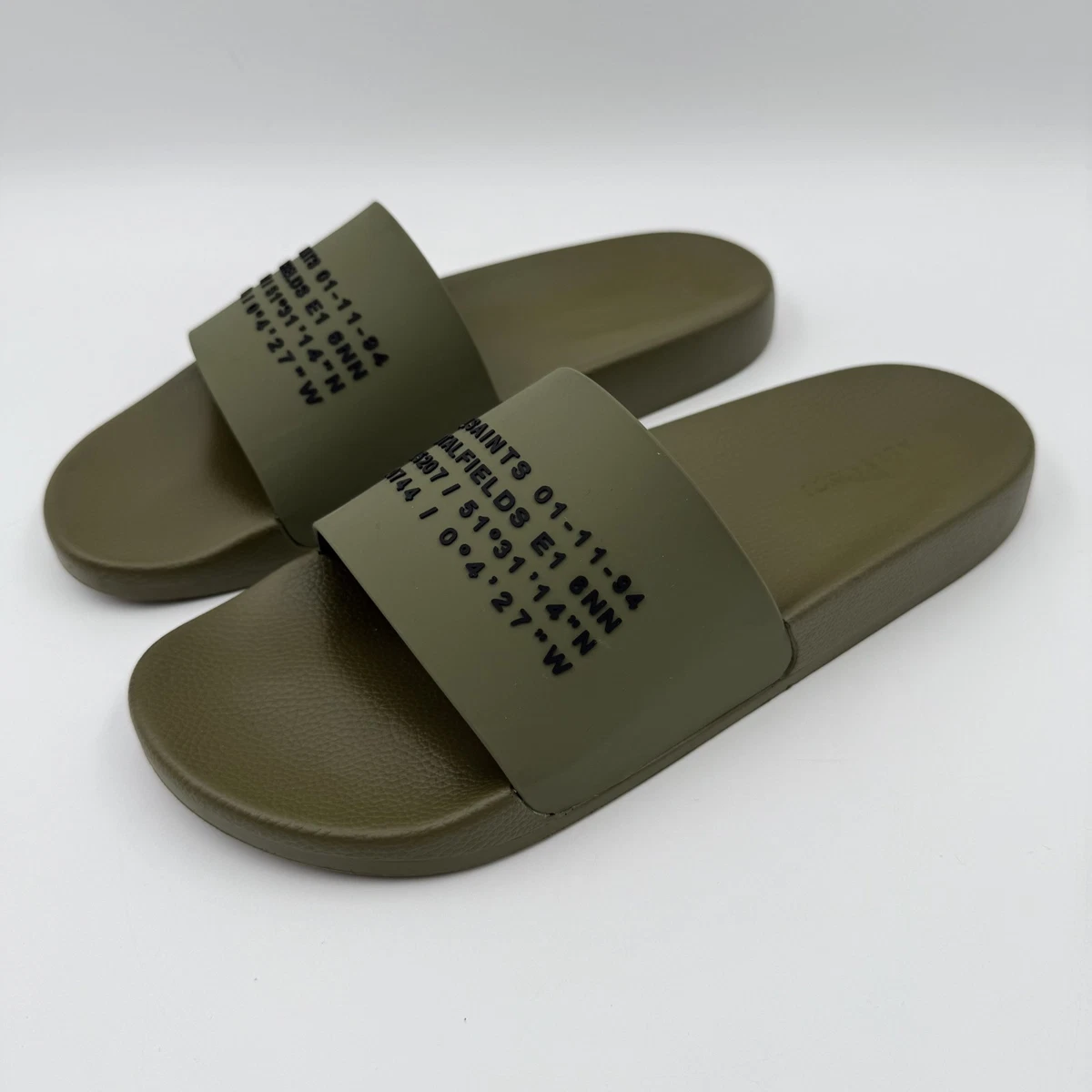 ?ALLSAINTS Signet Logo Slides | Men\'s 10 EU 40 | Designer Minimal Amazon.com | AllSaints Men main image 3