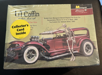 2000 Monogram Classics Lil Coffin Custom Show Rod Car Model Kit SEALED w card