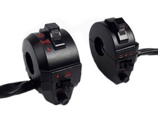 2x Lenker-Schalter Armaturen Handlebar Switches links und rechts Ø22mm Motorrad