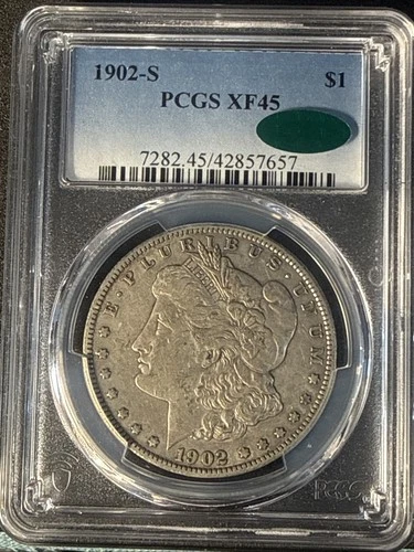 1902-S PCGS XF45 Morgan Dollar Business Strike - Coveted Date - Great Coin!
