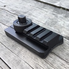 Tripod Connector Adapter 20mm Picatinny Rail w/3 Slots for Hunting Shooting Kit
