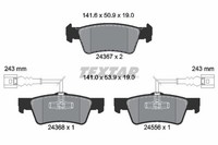 Textar Bremsbelagsatz, Scheibenbremse 2436701 FüR VW