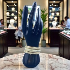 Crystal Rhinestone Wrap Bracelet Magnetic Clasp Statement Bangle Glam Festival