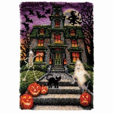 Herrschners  Haunted Hill Latch Hook Kit