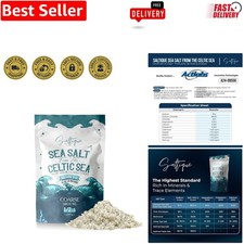 Luxury 100 Unrefined French Grey Sea Salt - 8oz for Culinary  Beauty Use